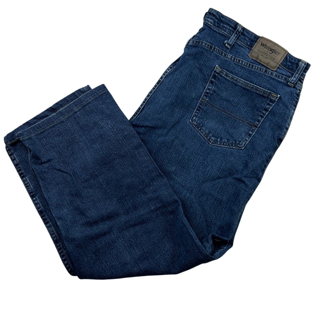 Wrangler Authentics Mens Jeans 44x29 Stretch Classic Fit Straight Leg ZM1CSDS